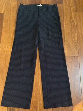 Anthropologie Elevenses Black & white pinstripe dress pants